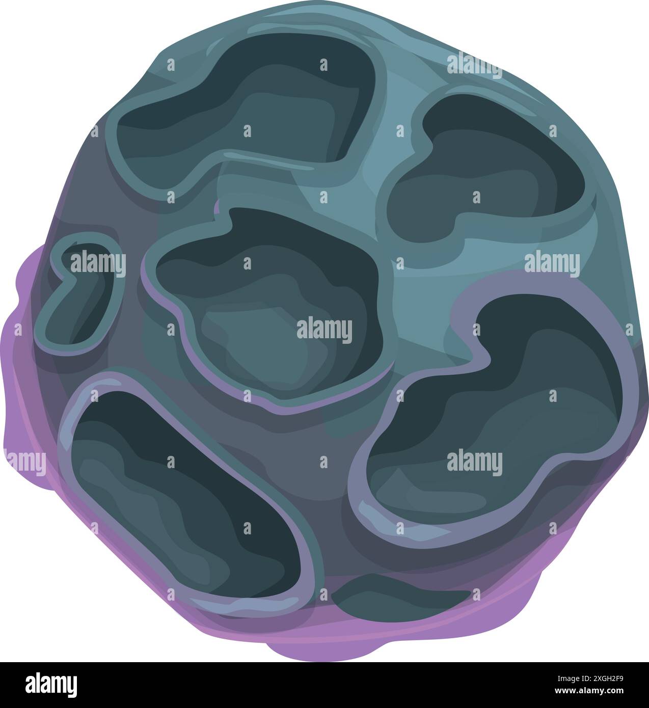 Big grey asteroid flying in the space Stock Vector Image & Art - Alamy