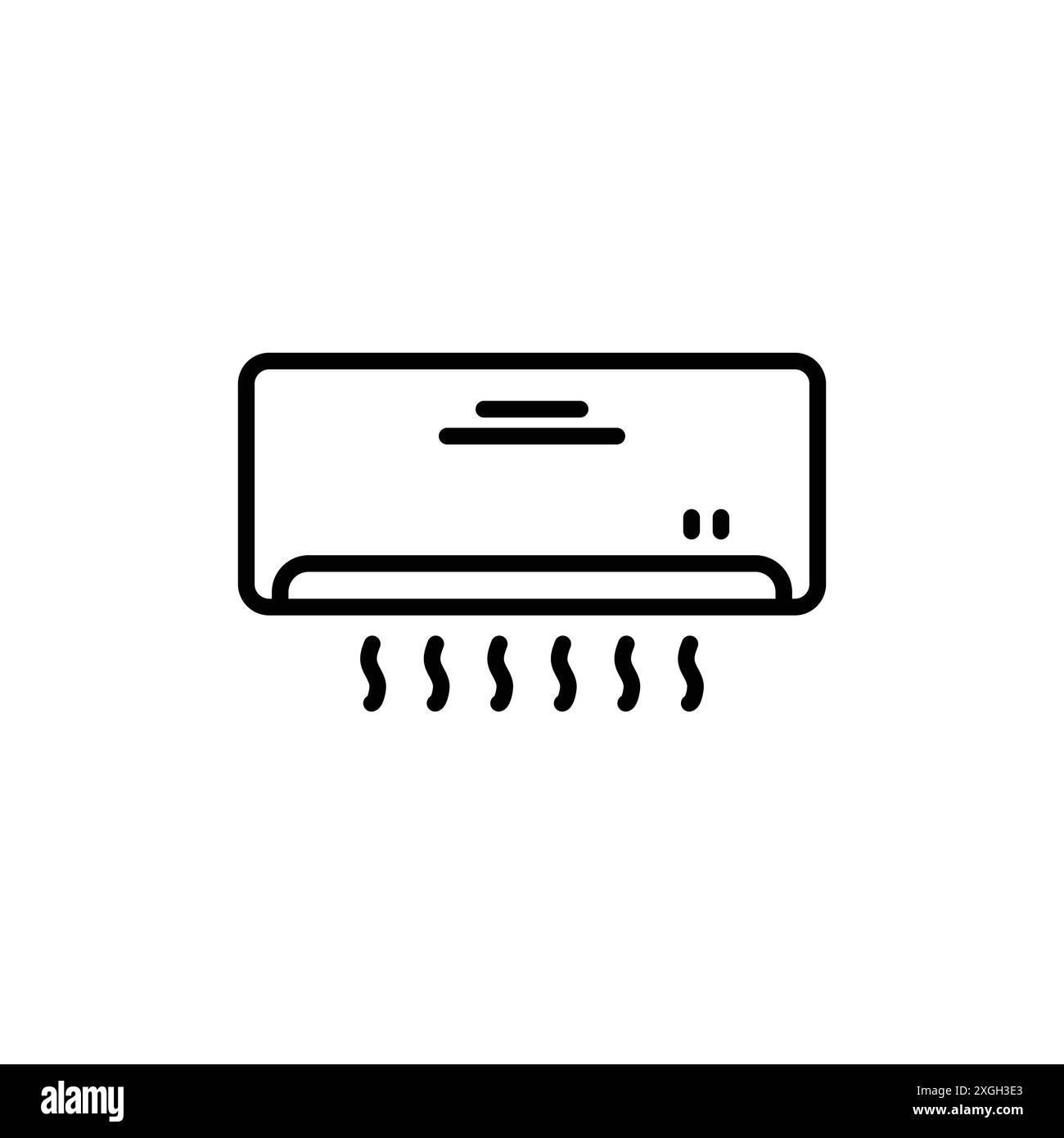Split air conditioner vector Black and White Stock Photos & Images - Alamy