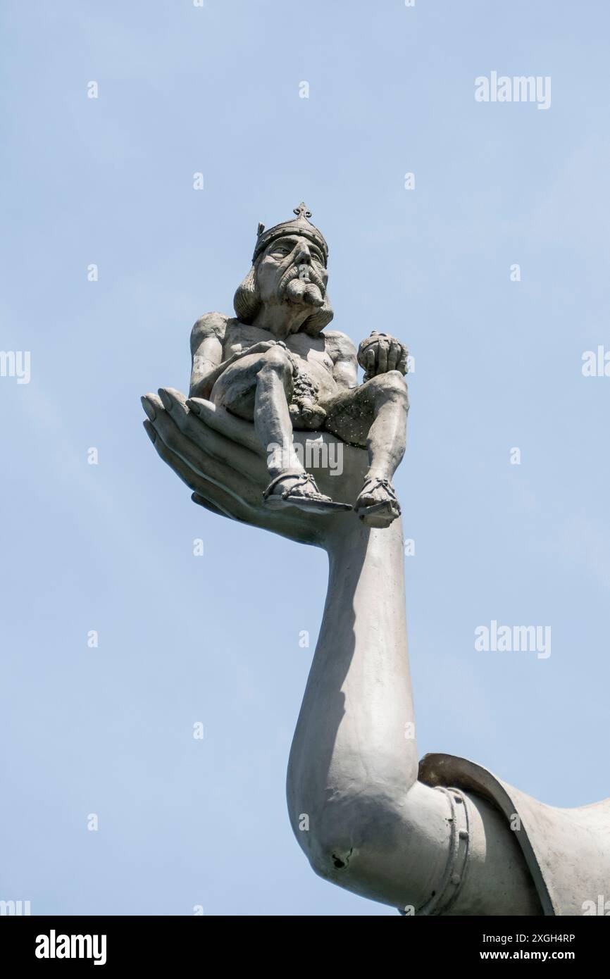 Imperia statue in Konstanz, Lake Constance in Germany in summertime Stock Photo