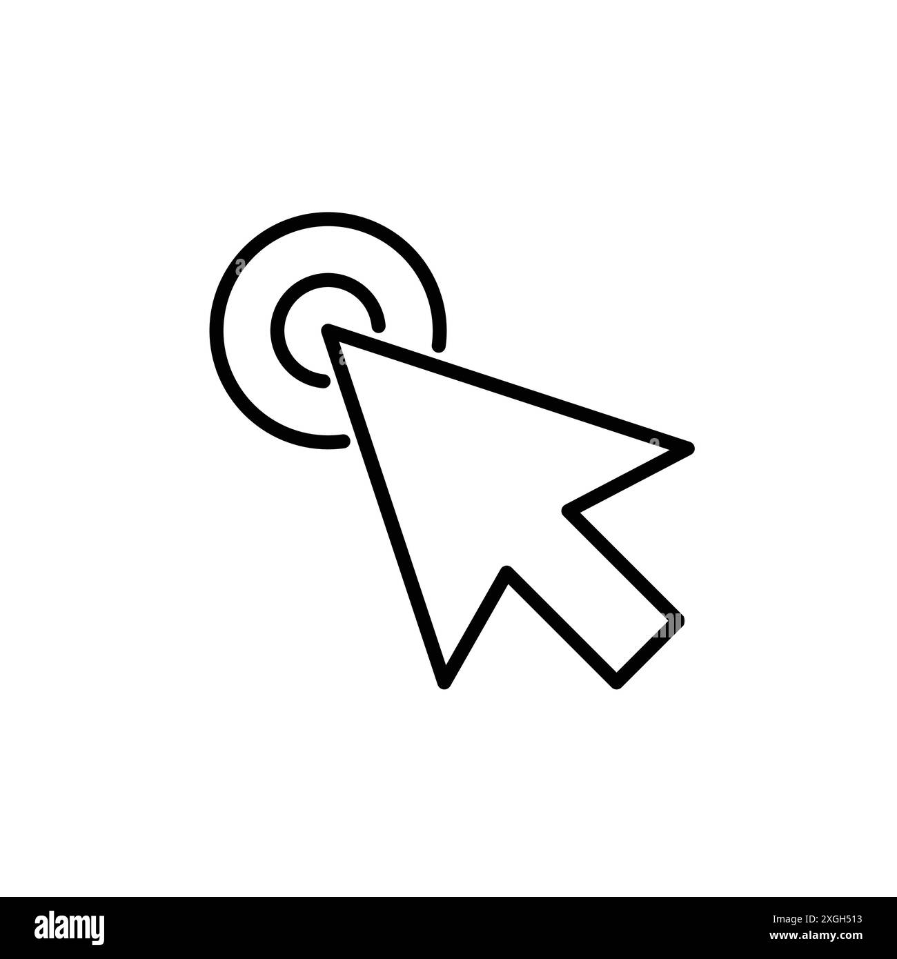 Cursor icon vector logo set collection or bundle pack group Stock Vector