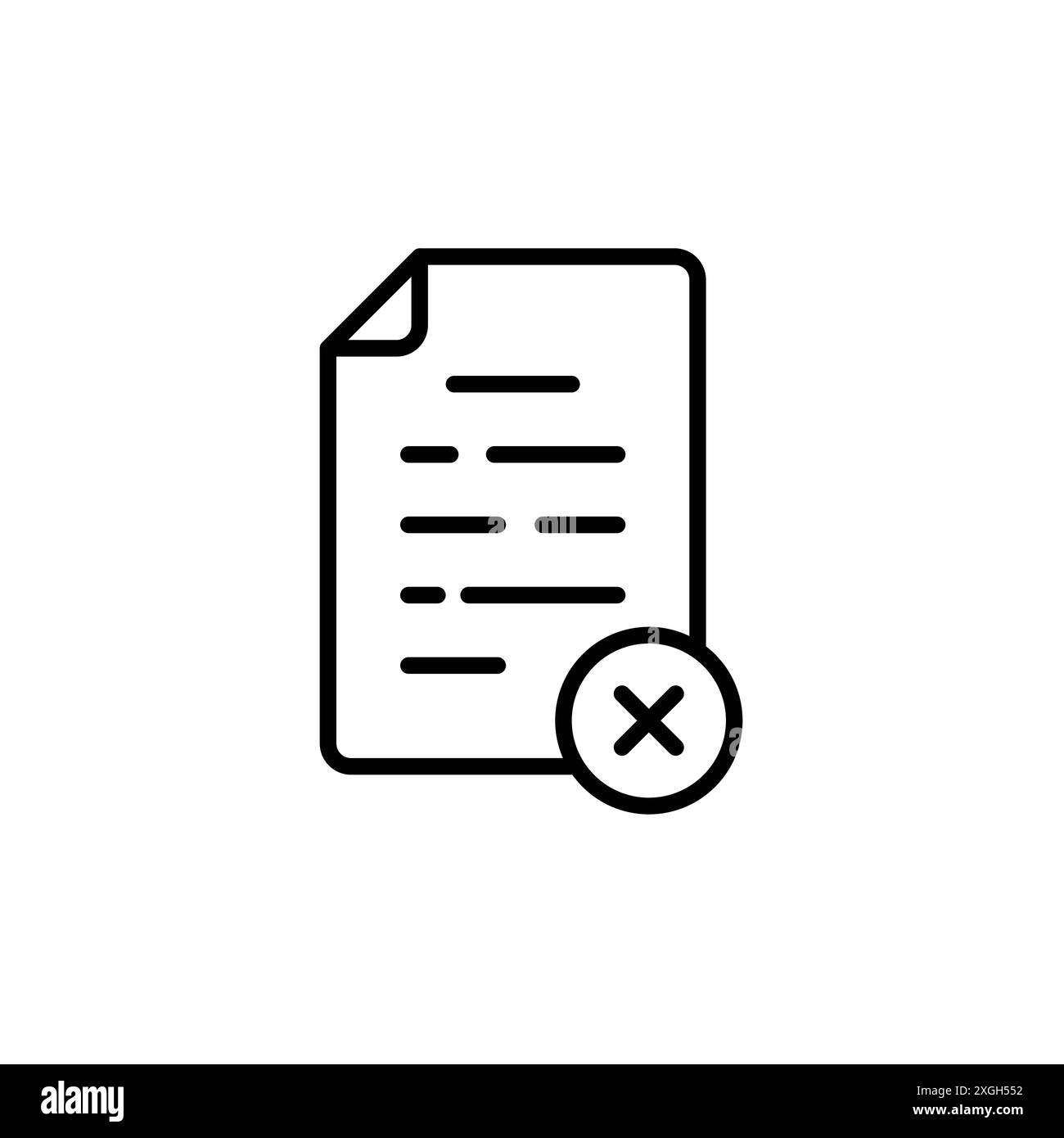 Delete document icon vector logo set collection or bundle pack group Stock Vector