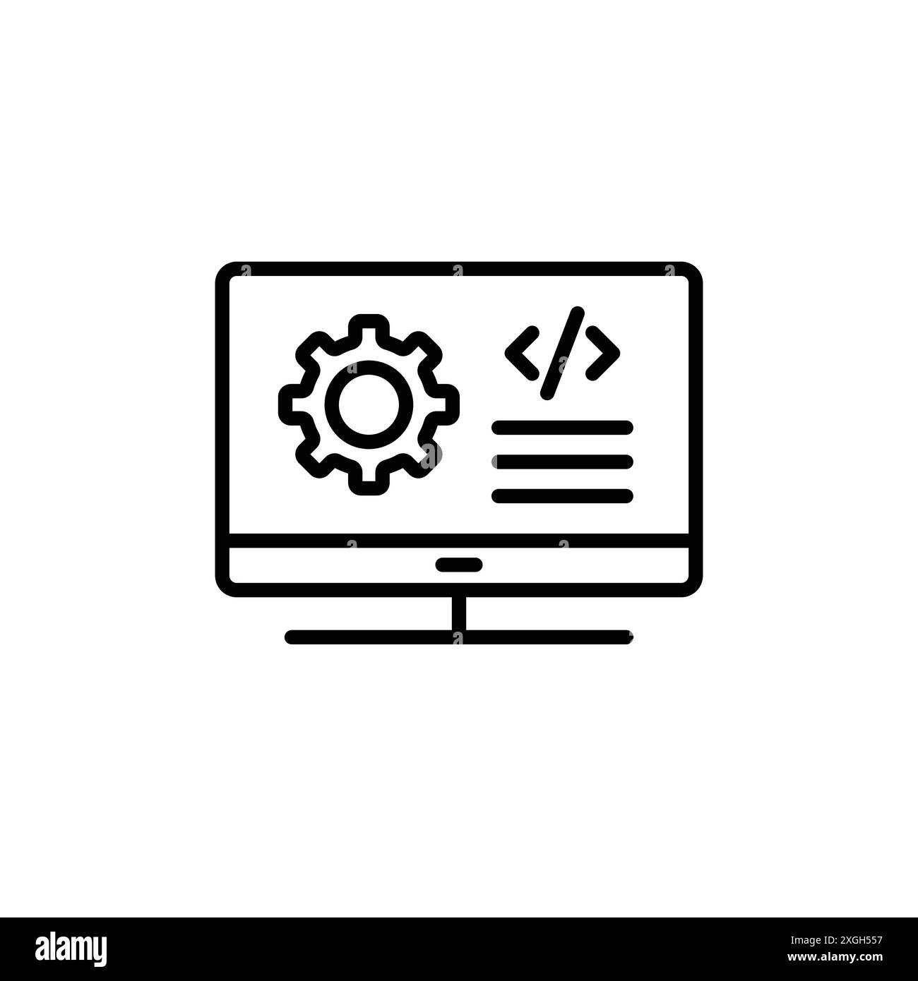 Display code icon vector logo set collection or bundle pack group Stock ...