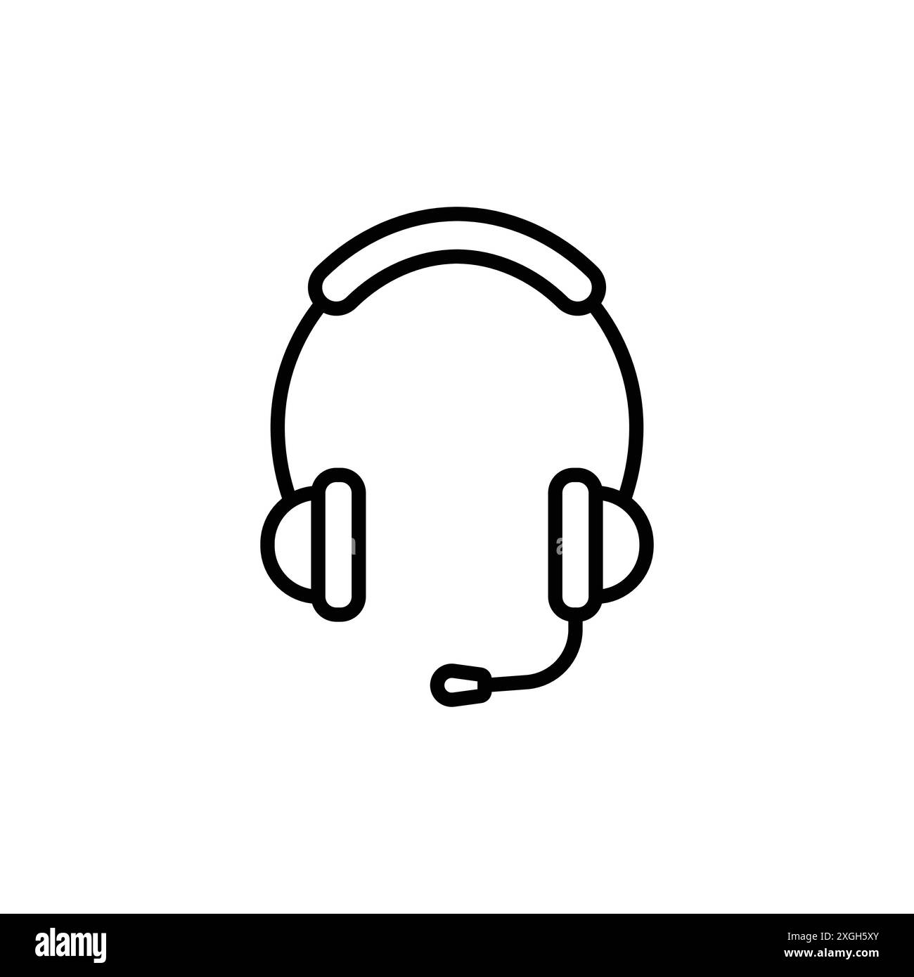 Headset icon vector logo set collection or bundle pack group Stock ...
