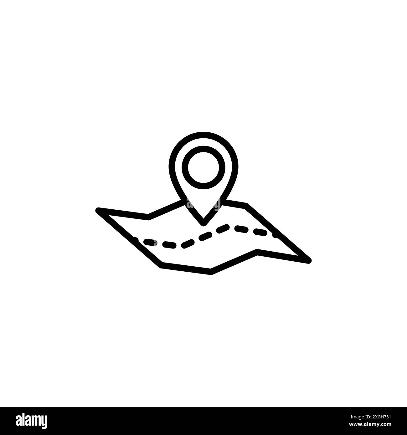 Map icon vector logo set collection or bundle pack group Stock Vector ...