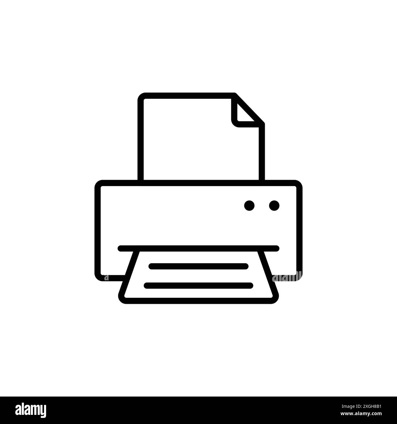 Print icon vector logo set collection or bundle pack group Stock Vector