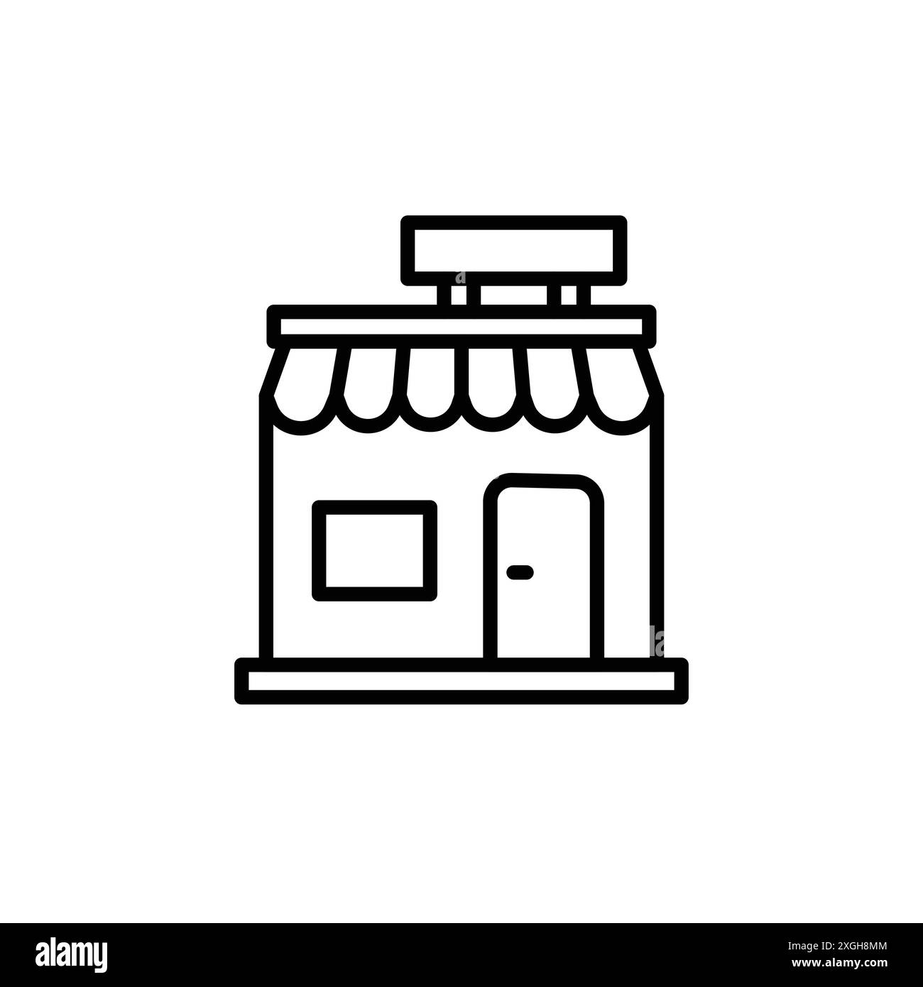 Store icon vector logo set collection or bundle pack group Stock Vector