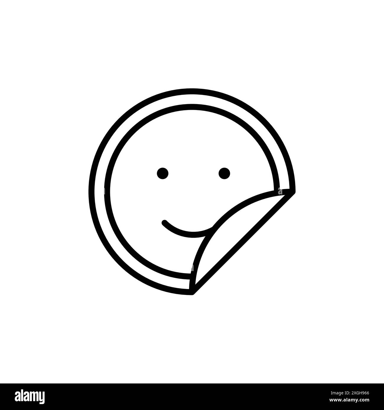 New logo sticker Black and White Stock Photos & Images - Alamy