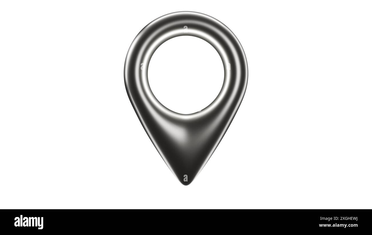 The 3D style Location pin Stock Photo - Alamy