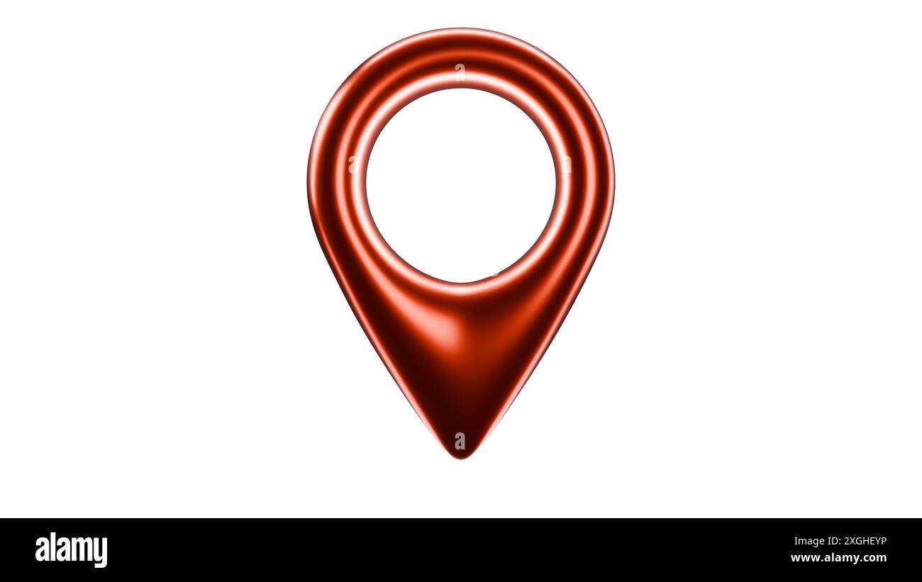 The 3D style Location pin Stock Photo - Alamy