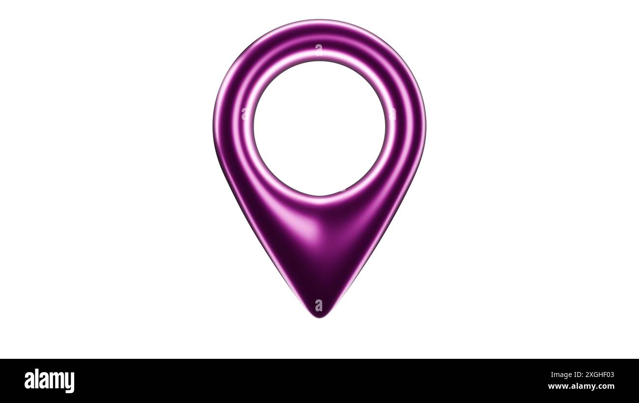 The 3D style Location pin Stock Photo - Alamy