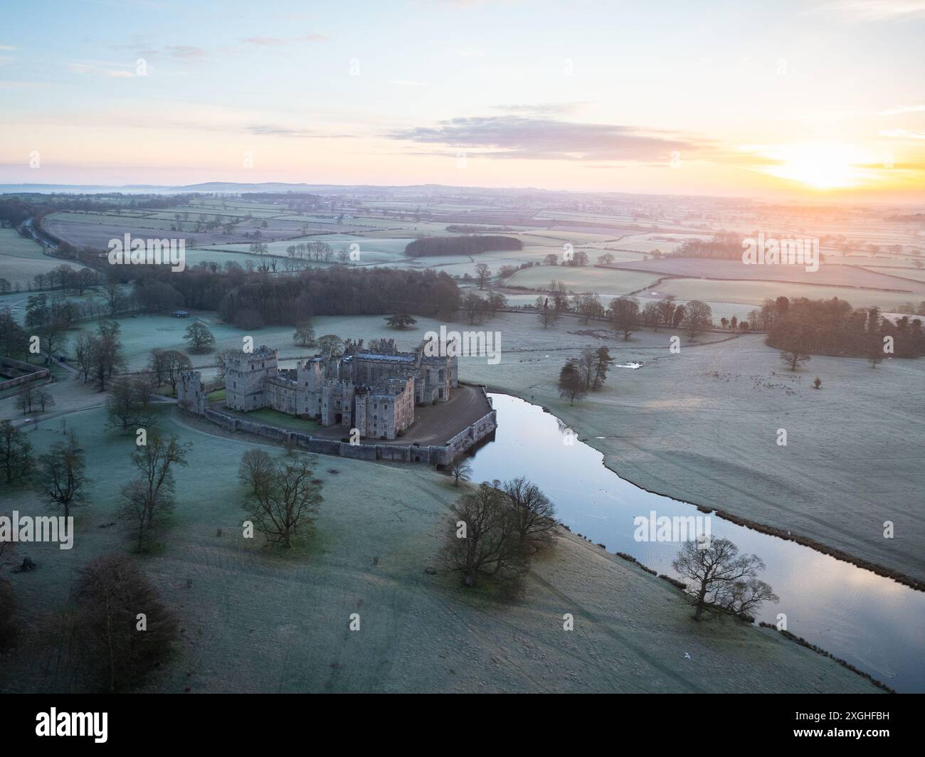 Raby castle drone hi-res stock photography and images - Alamy