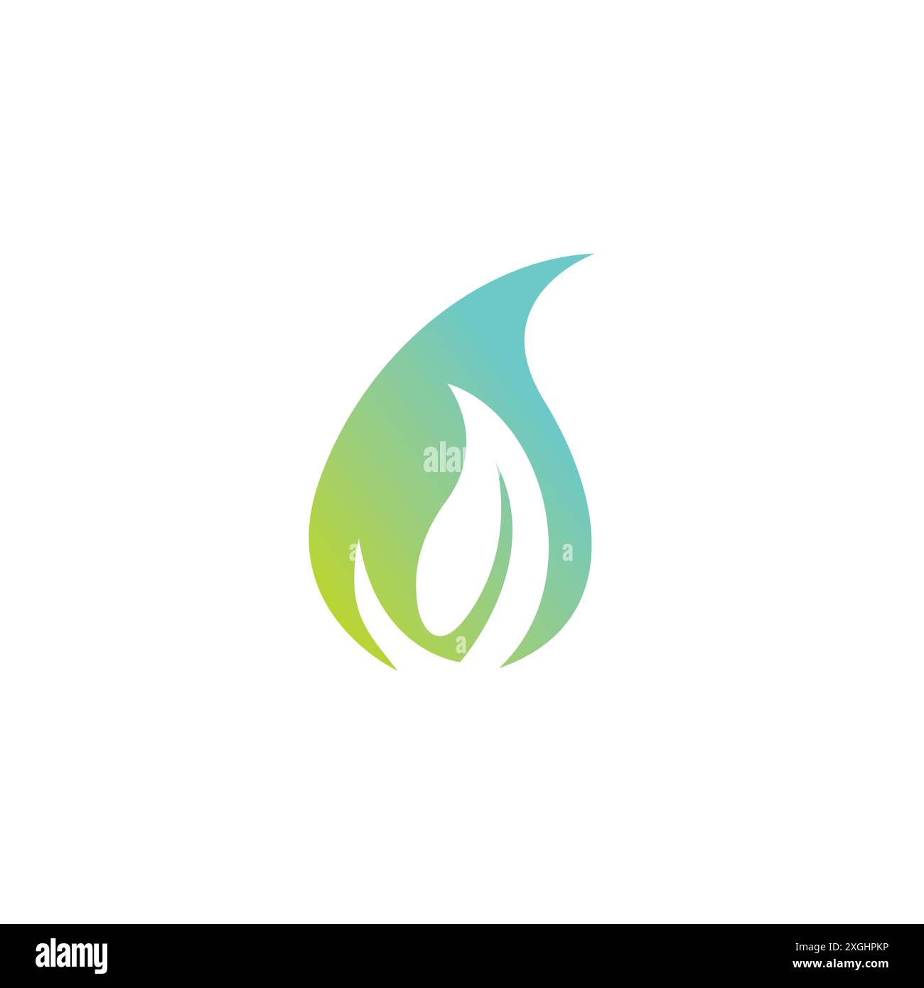 Water leaf Logo Design. Nature Logo Icon Stock Vector