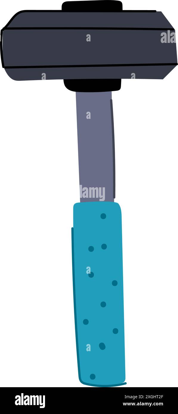 man mason s hammer cartoon vector illustration Stock Vector Image & Art ...