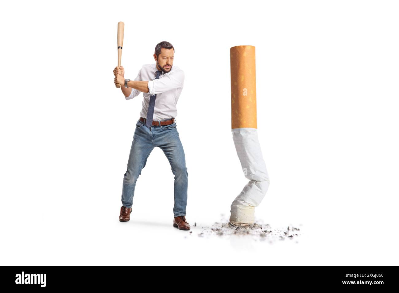 Businessman baseball bat hi-res stock photography and images