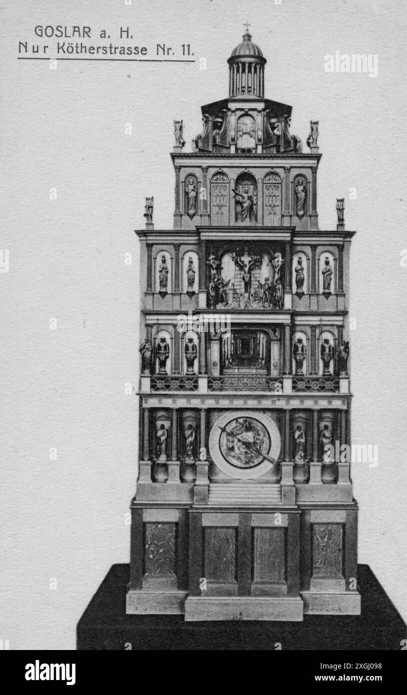 clock, table / hall clock, art clock, manufactured 1859 - 1866, by ...
