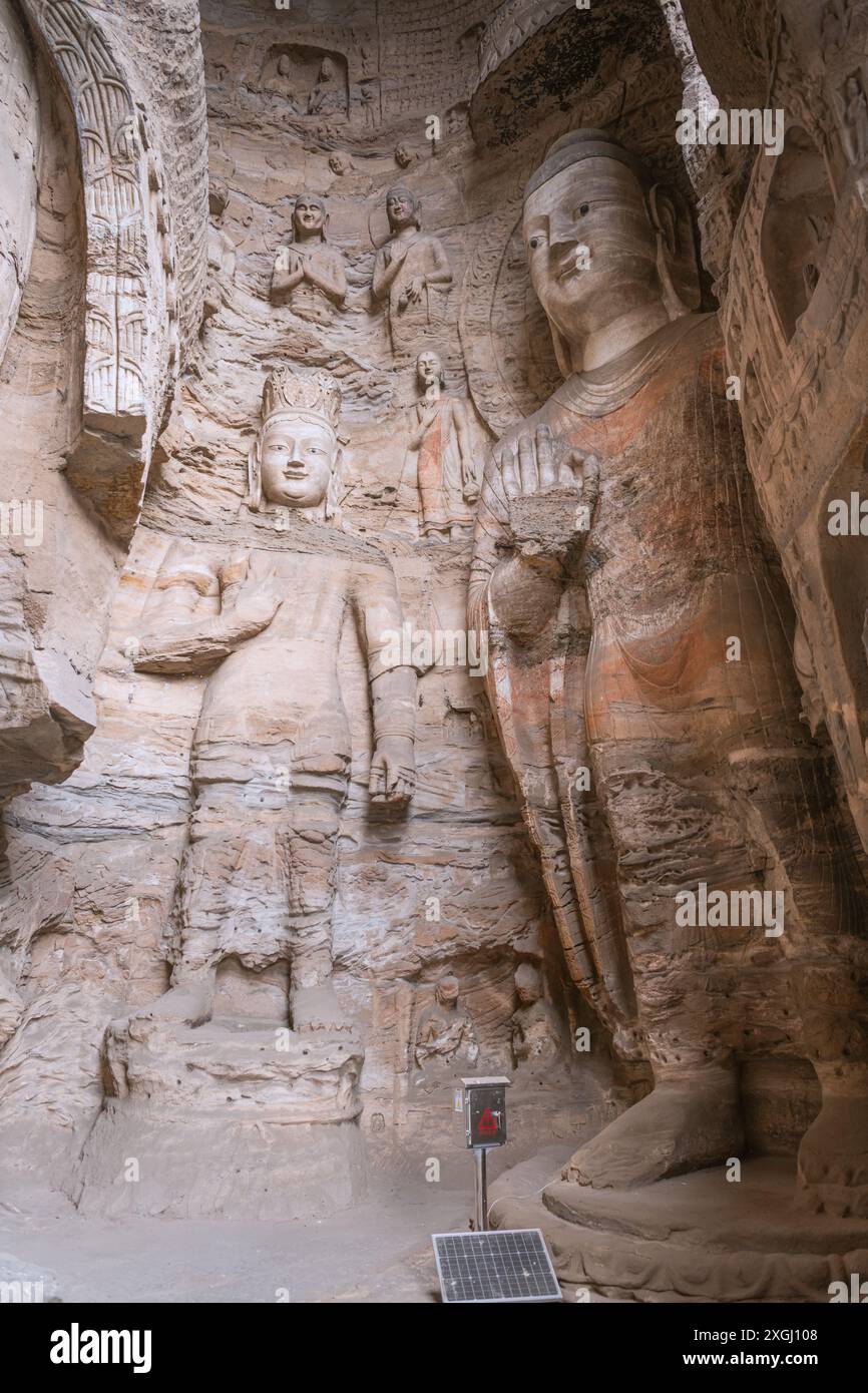 Yungang Grottoes. World cultural heritage. One of China's four most ...