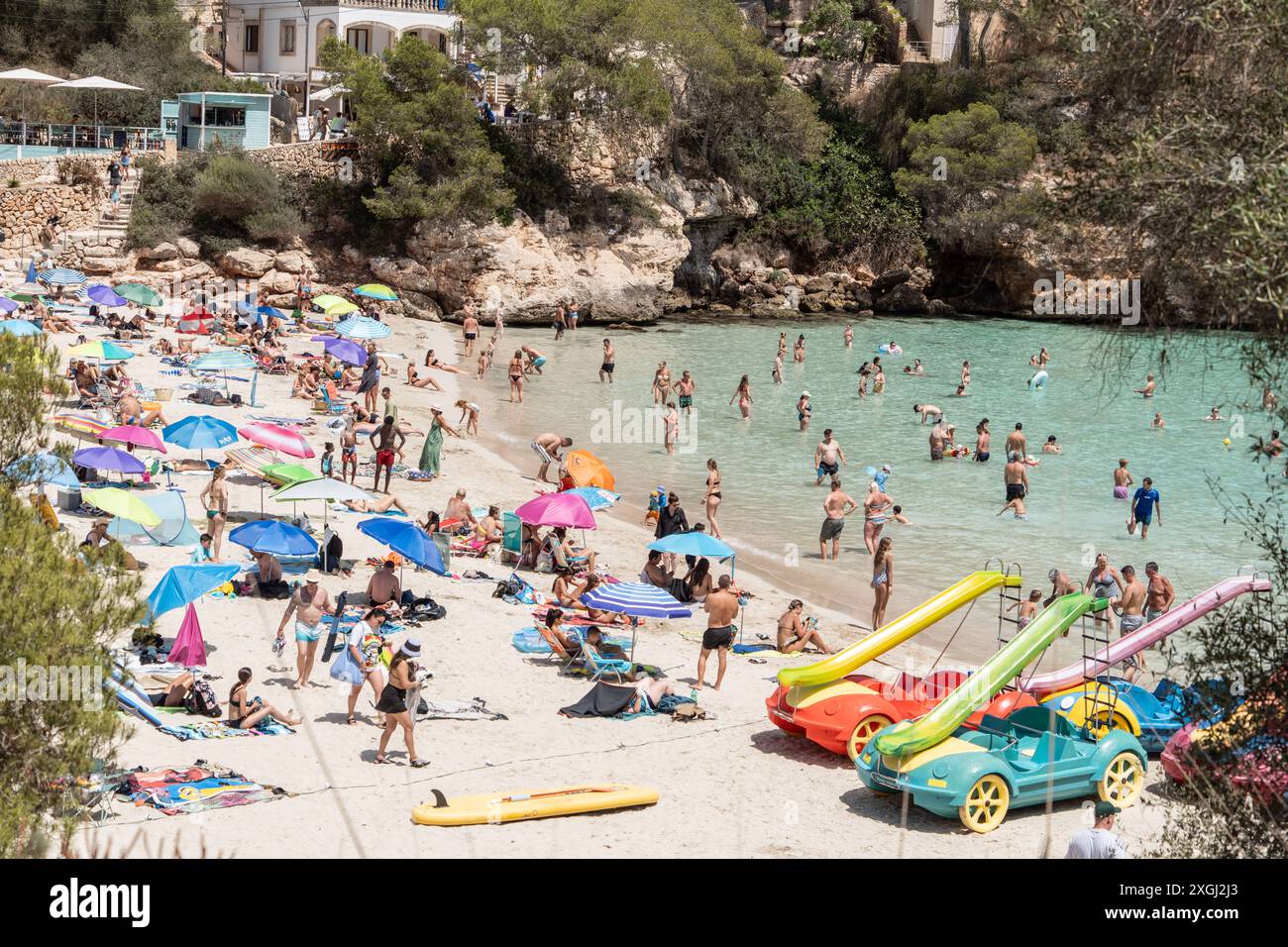 Eindrücke vom Strand Cala Santanyi auf der Insel Mallorca zur ...