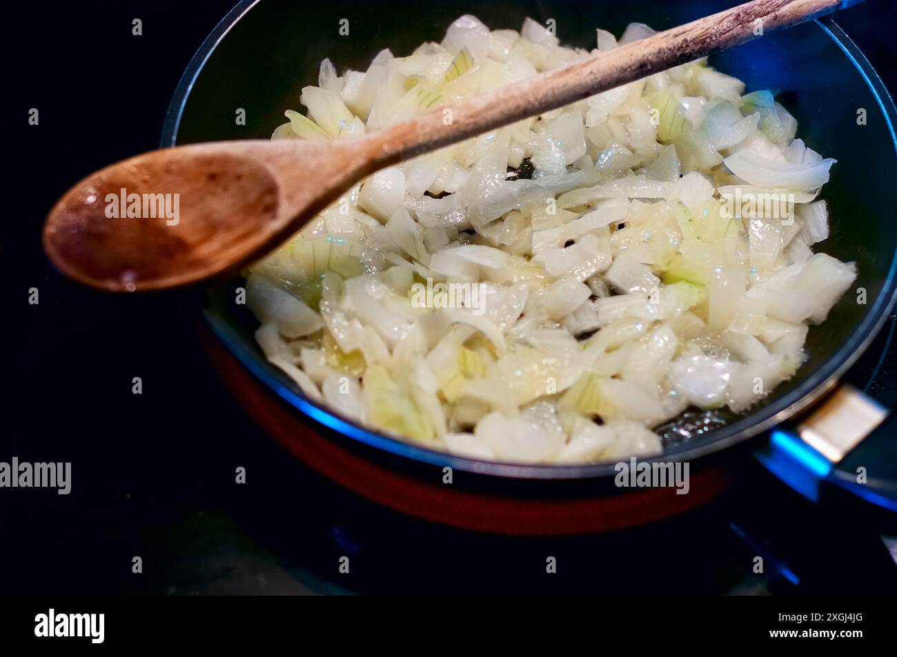 Frying diced onions hi-res stock photography and images - Alamy