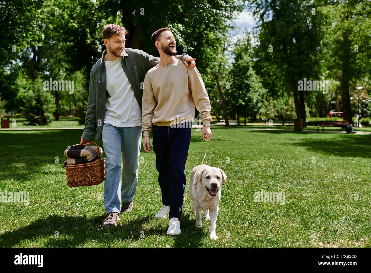 Gay walking through a park hi-res stock photography and images - Alamy