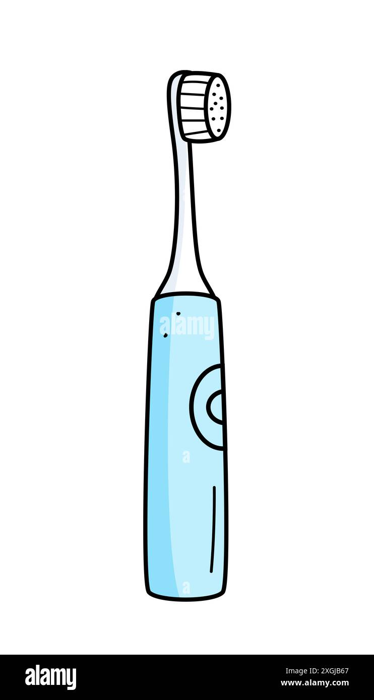 Doodle icons for oral and dental care. Vector illustration electric ...