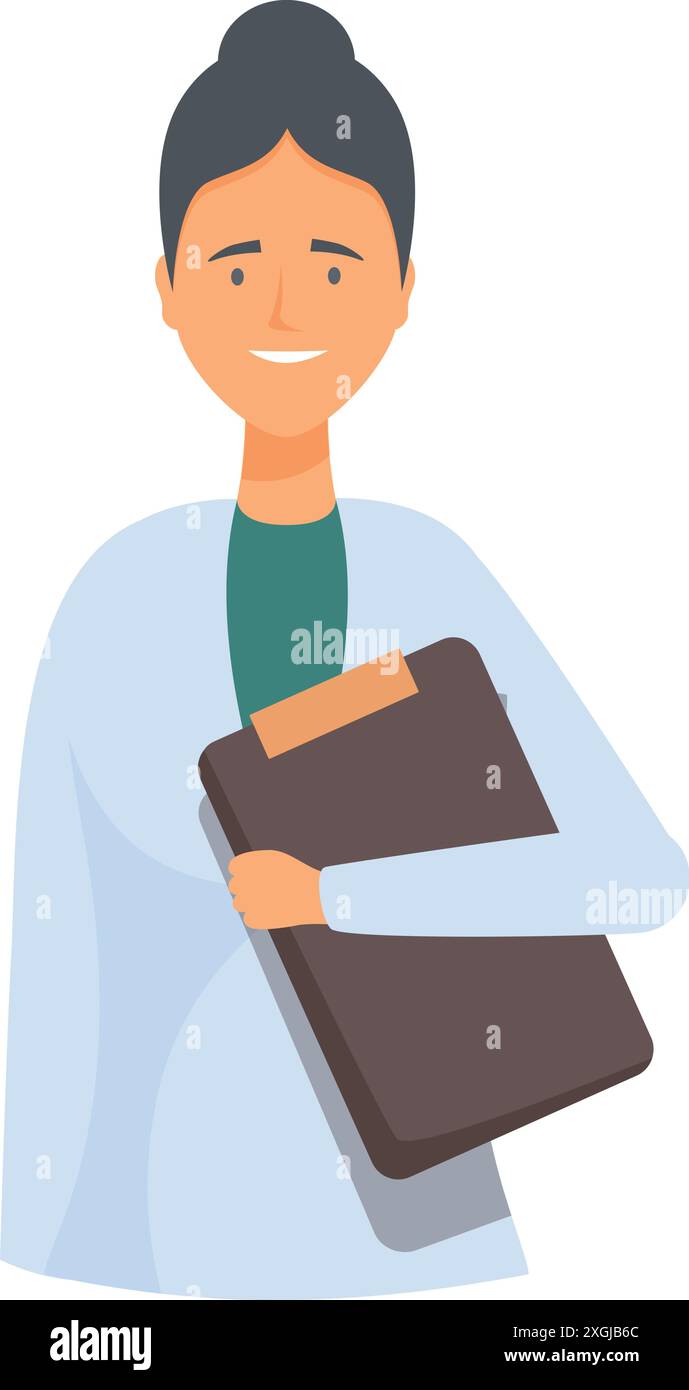 Friendly professional woman doctor wearing Cut