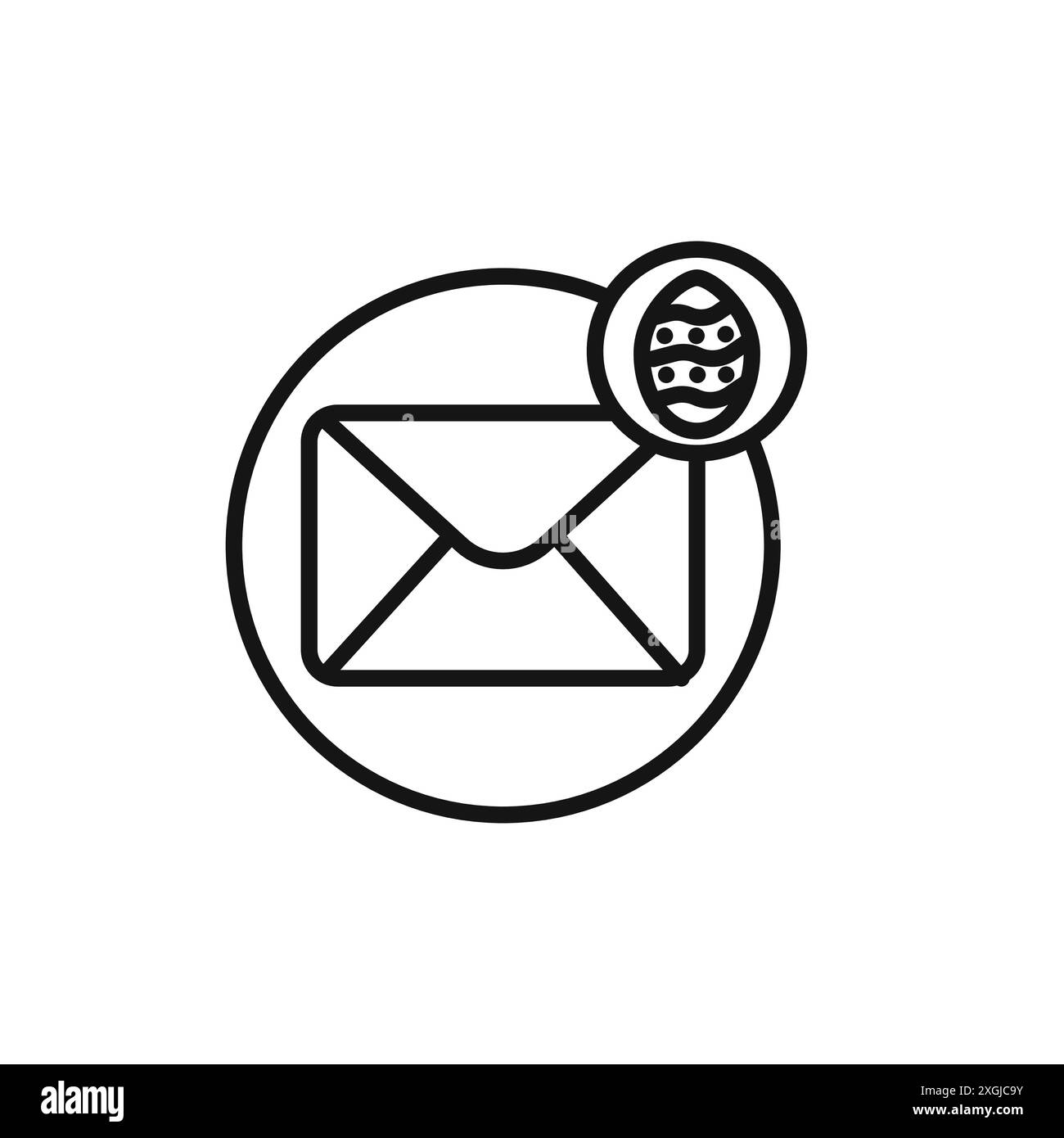 Easter Message icon vector logo set collection for web app ui Stock ...