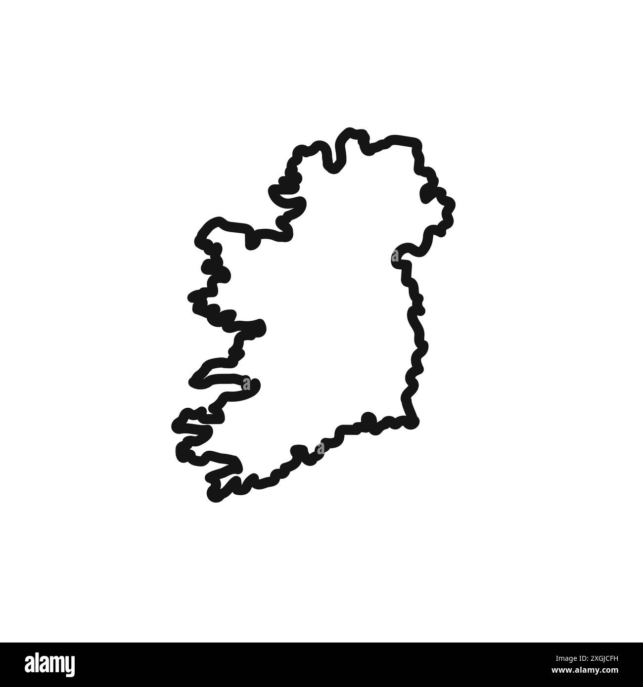 Ireland map icon vector logo set collection for web app ui Stock Vector