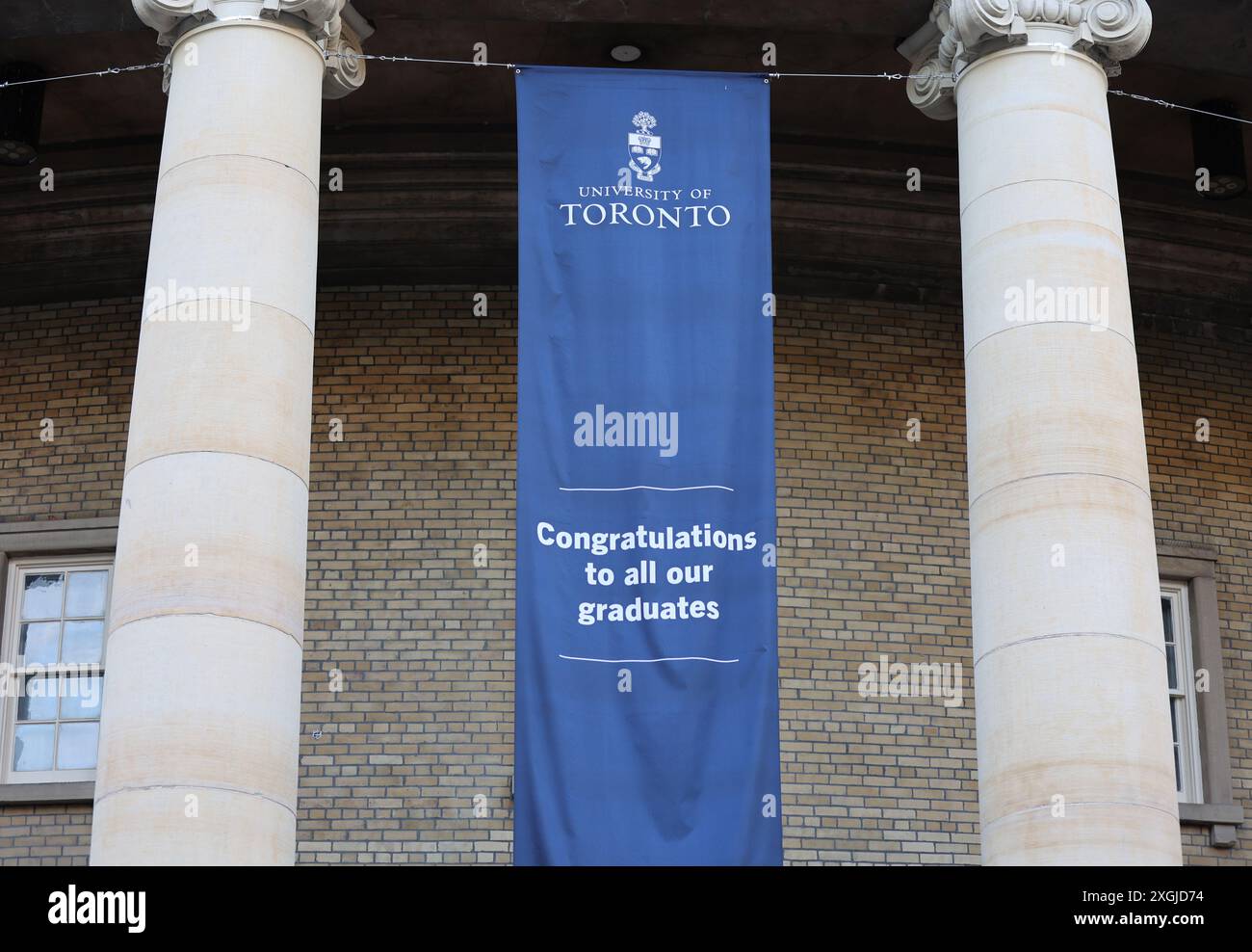 Pro Palestinian protesters during a graduation ceremony at the University of Toronto Stock Photo