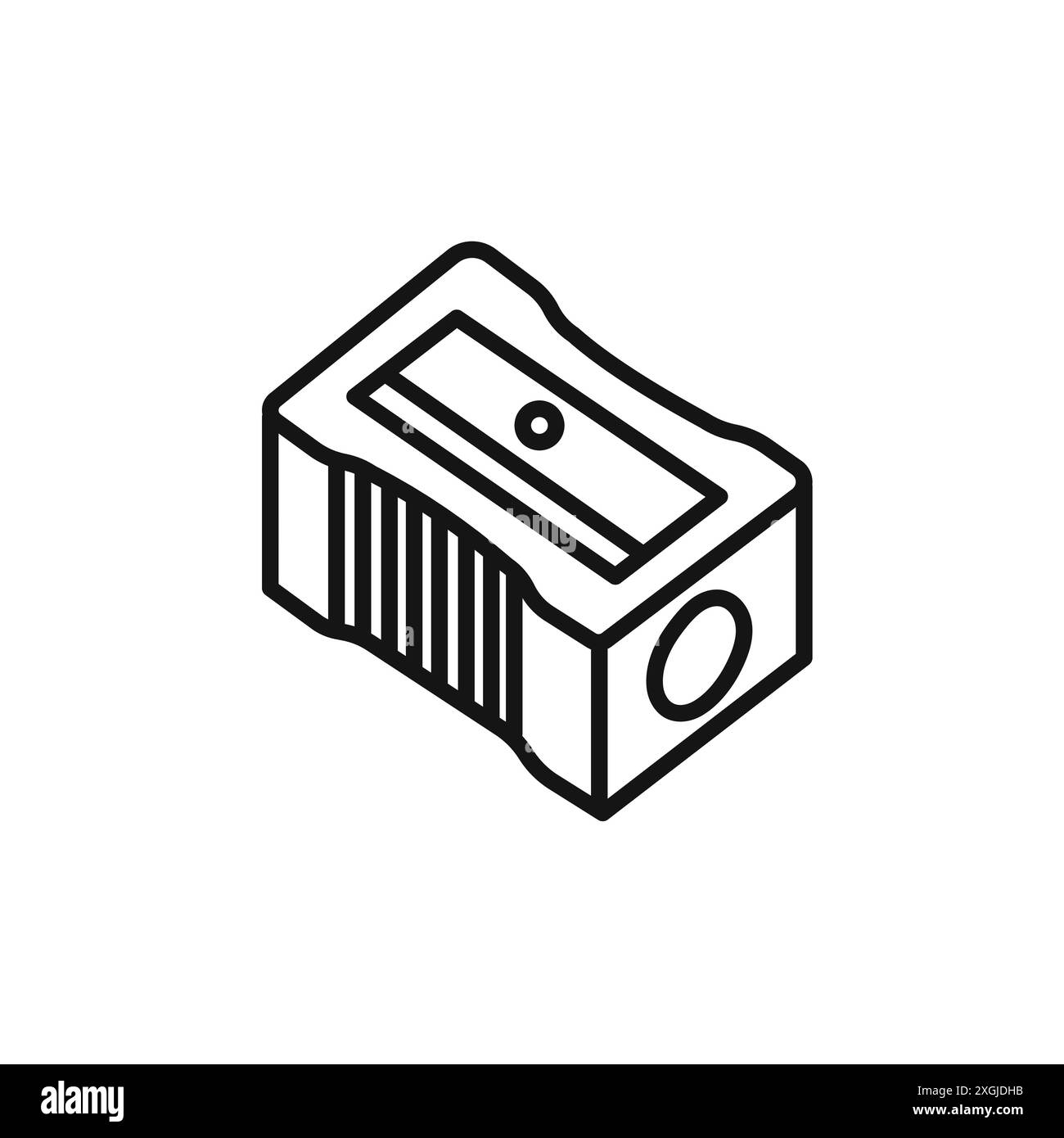 Pencil sharpener icon vector logo set collection for web app ui Stock