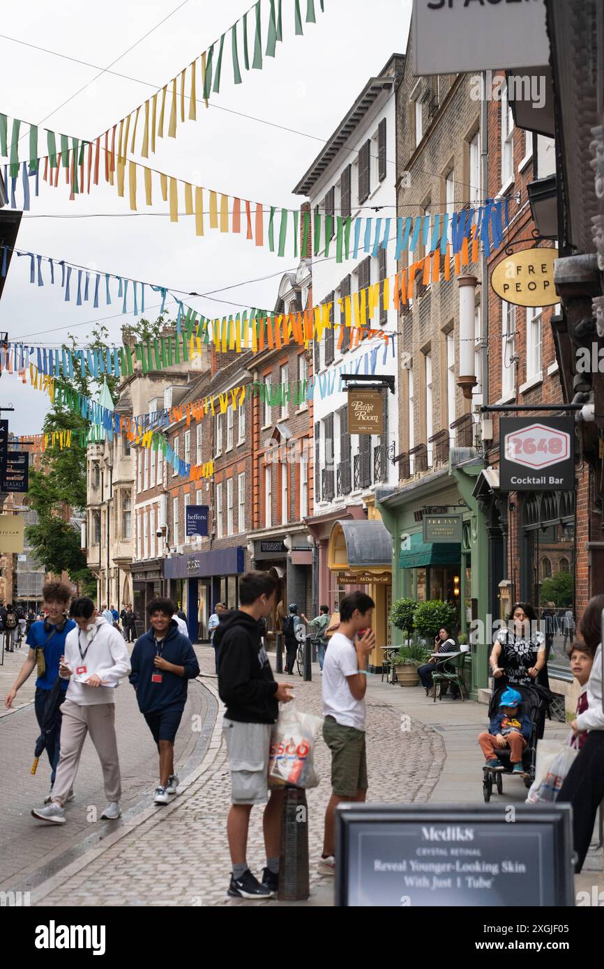 Cambridge is a city on the River Cam in eastern England, home to the prestigious University of Cambridge Stock Photo