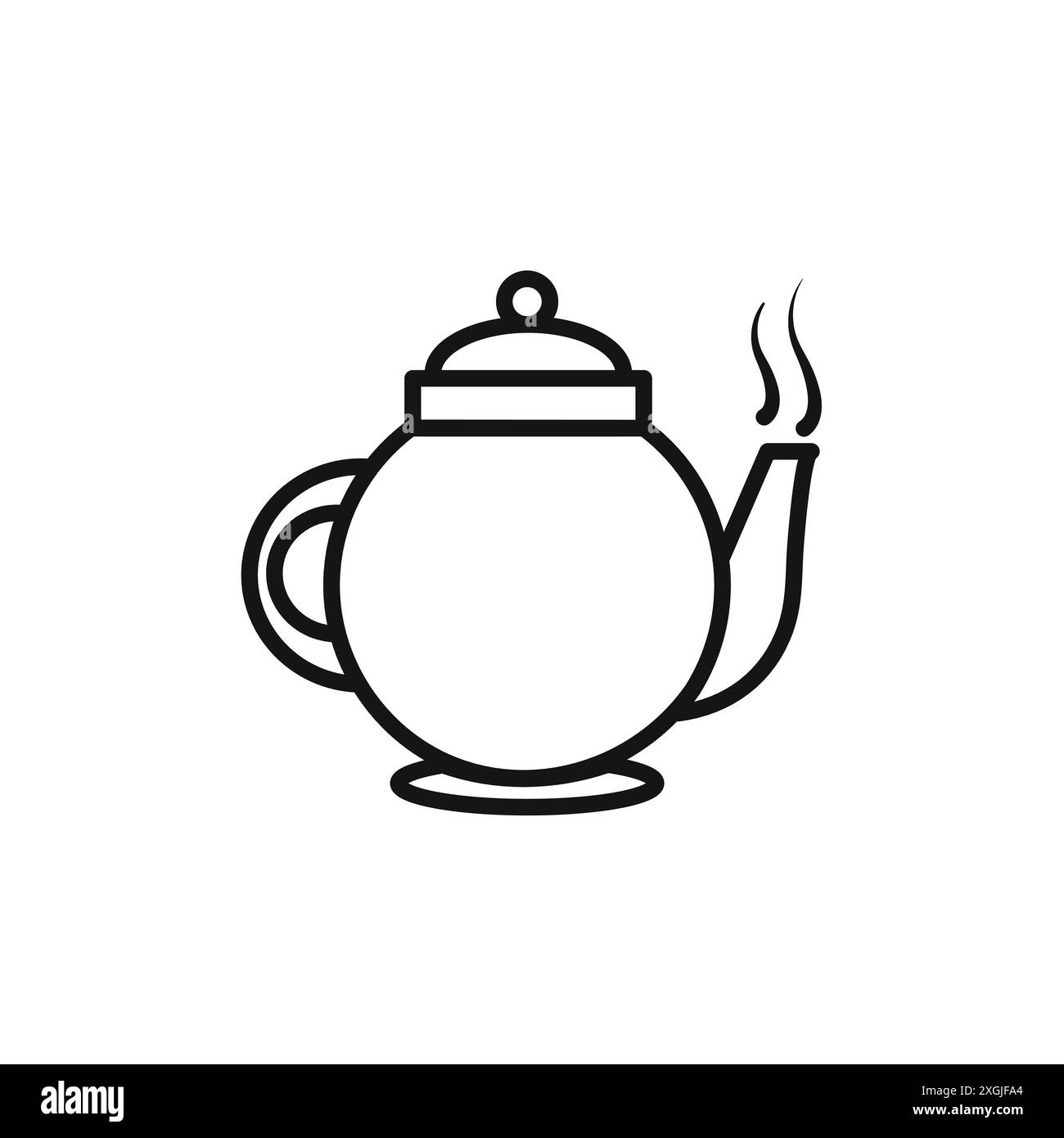 Teapot icon vector logo set collection for web app ui Stock Vector