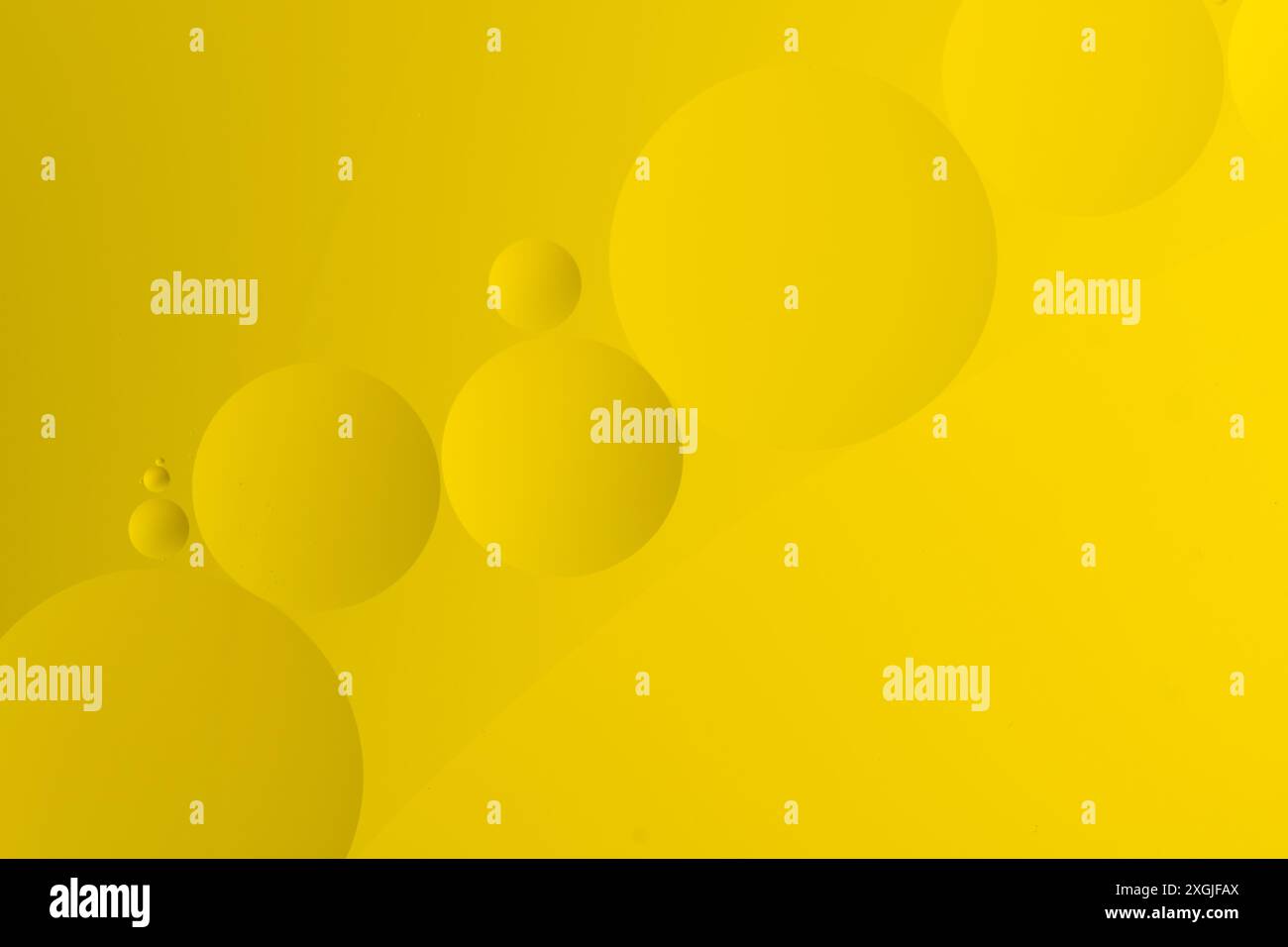 Abstract yellow background with circles. 3d rendering, 3d illustration Stock Photo