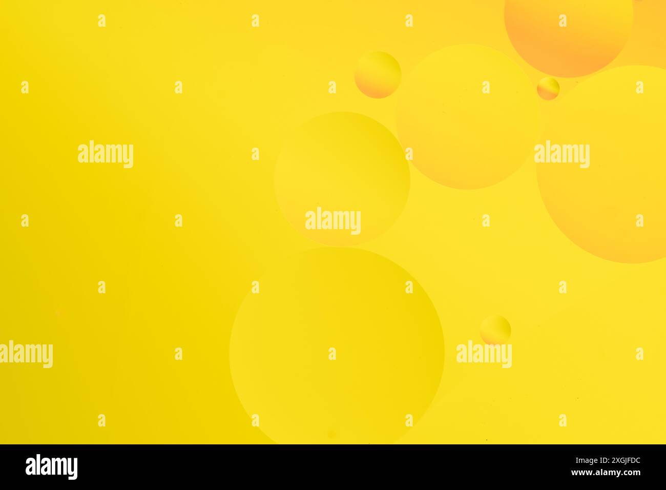Abstract yellow background with bubbles in water. 3d rendering, 3d illustration Stock Photo