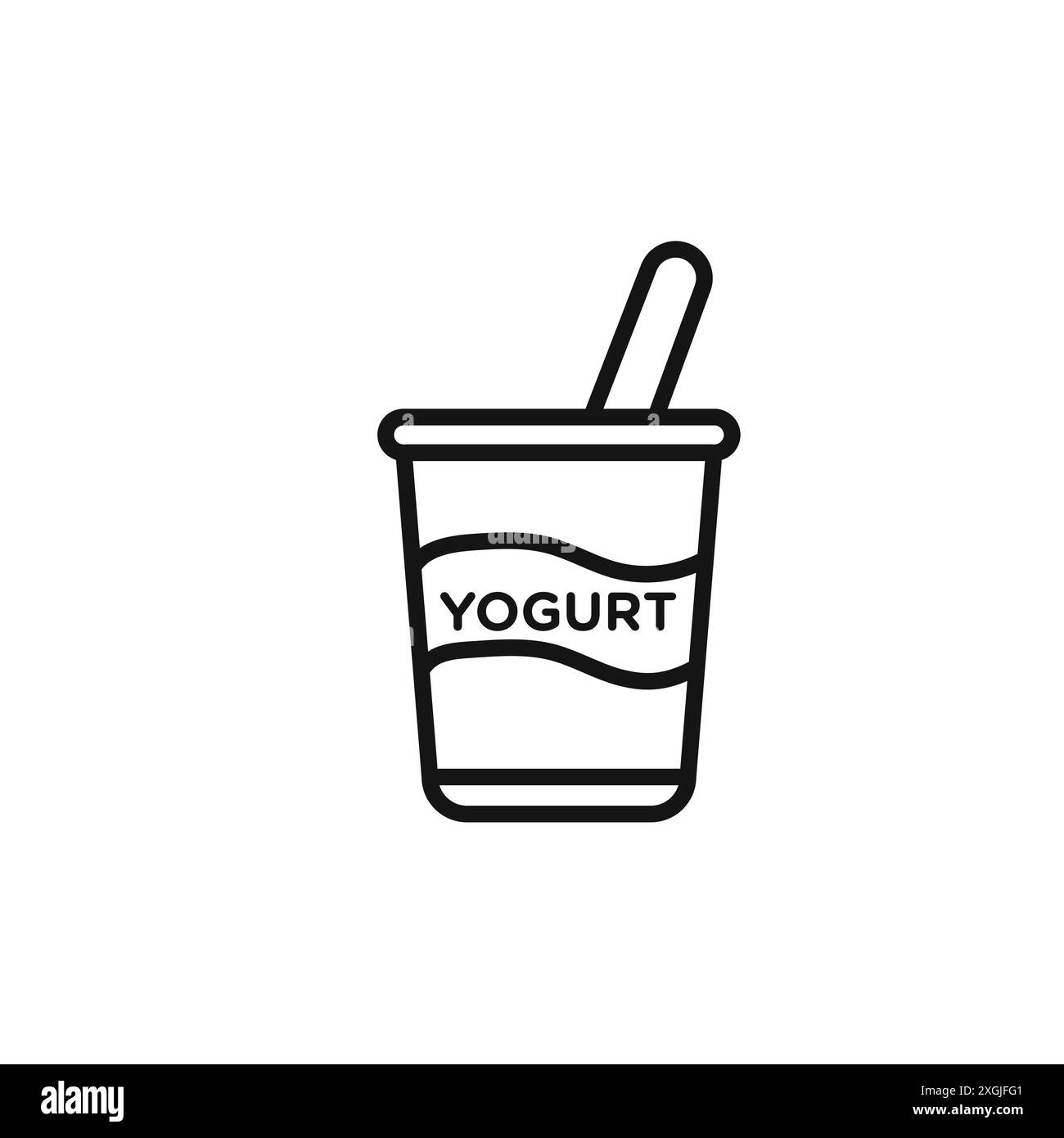 Yogurt icon hi-res stock photography and images - Alamy