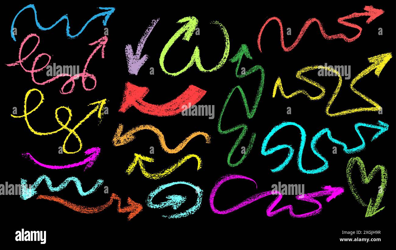 Simple black arrows various Stock Vector Images - Alamy