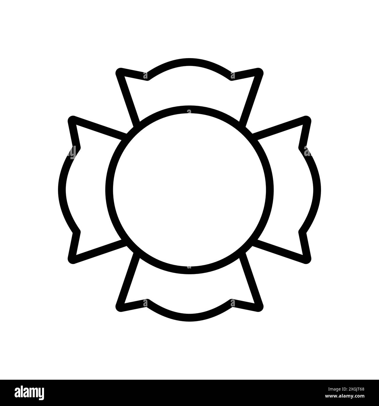 Blank Fire Department badge icon vector logo set collection for web app ...