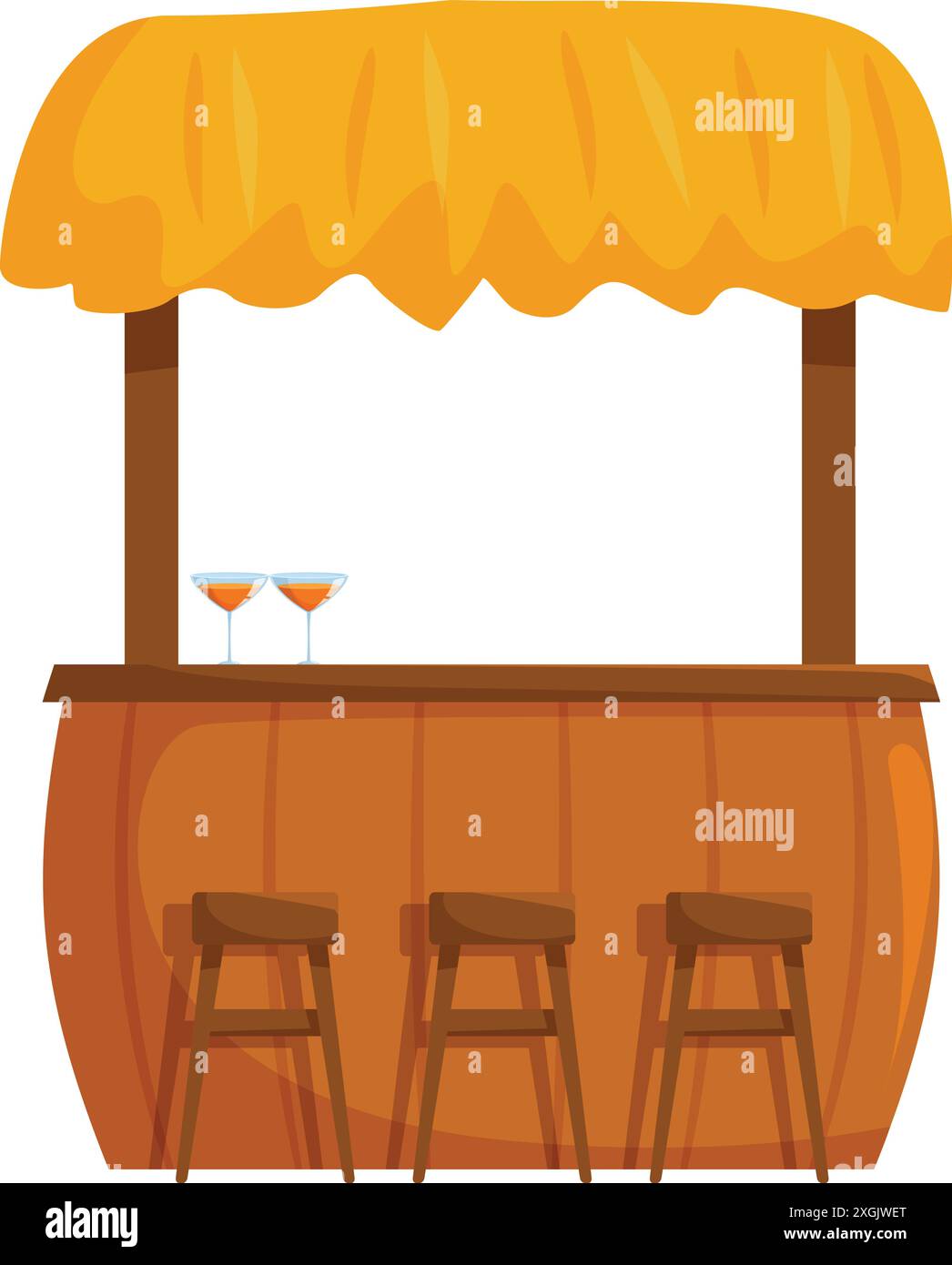 Beach bar counter Stock Vector Images - Alamy