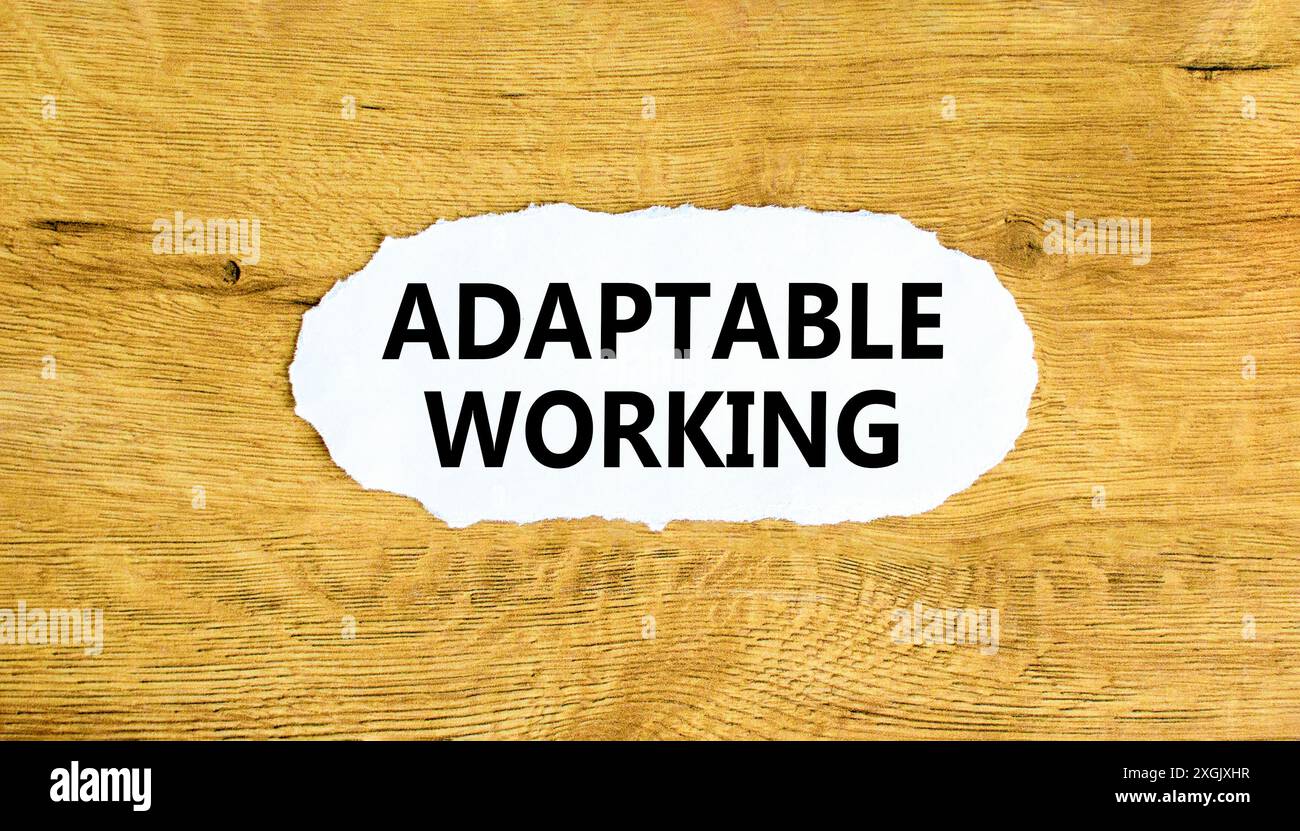 Adaptable working symbol. Concept words Adaptable working on beautiful ...