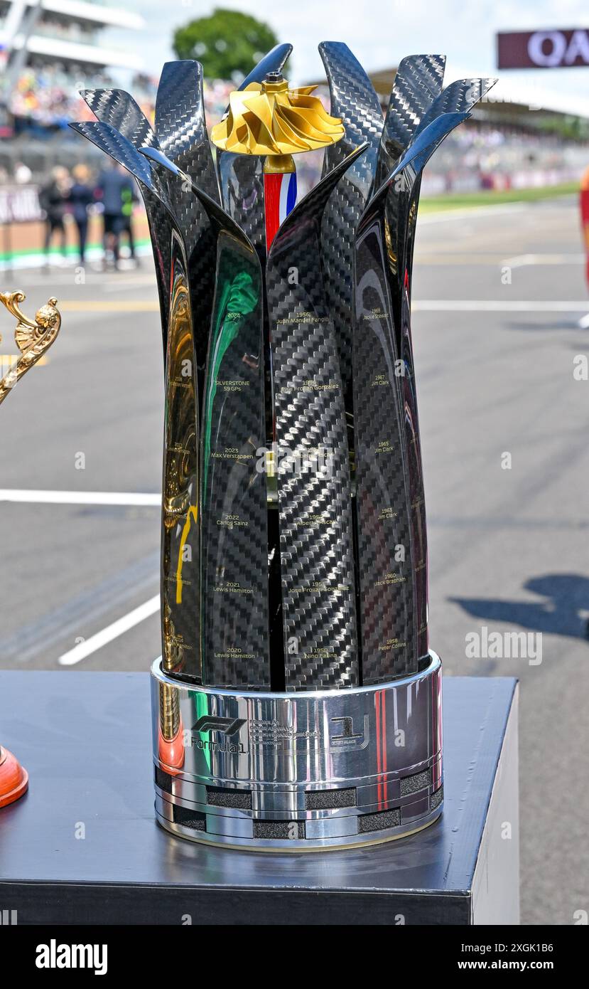 F1 qatar airways british grand prix 2024 first place trophy hires