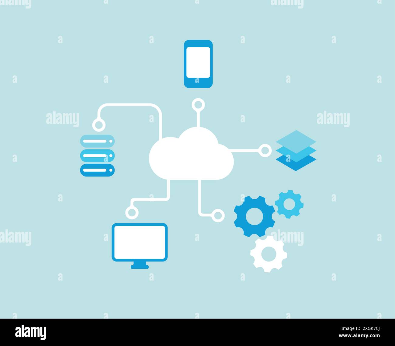 Cloud computing cyber security concept Stock Vector Images - Alamy