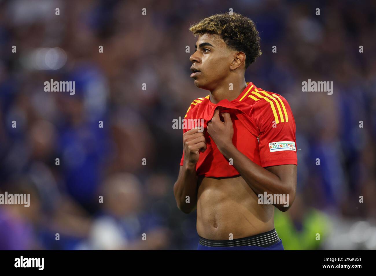 Munich, Germany 09.07.2024Lamine Yamal of Spain during the UEFA EURO