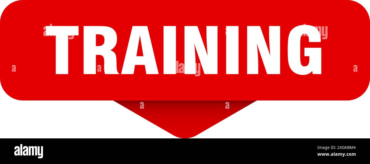 Training Sign Format training sticker. training sign on transparent background. rectangular ...