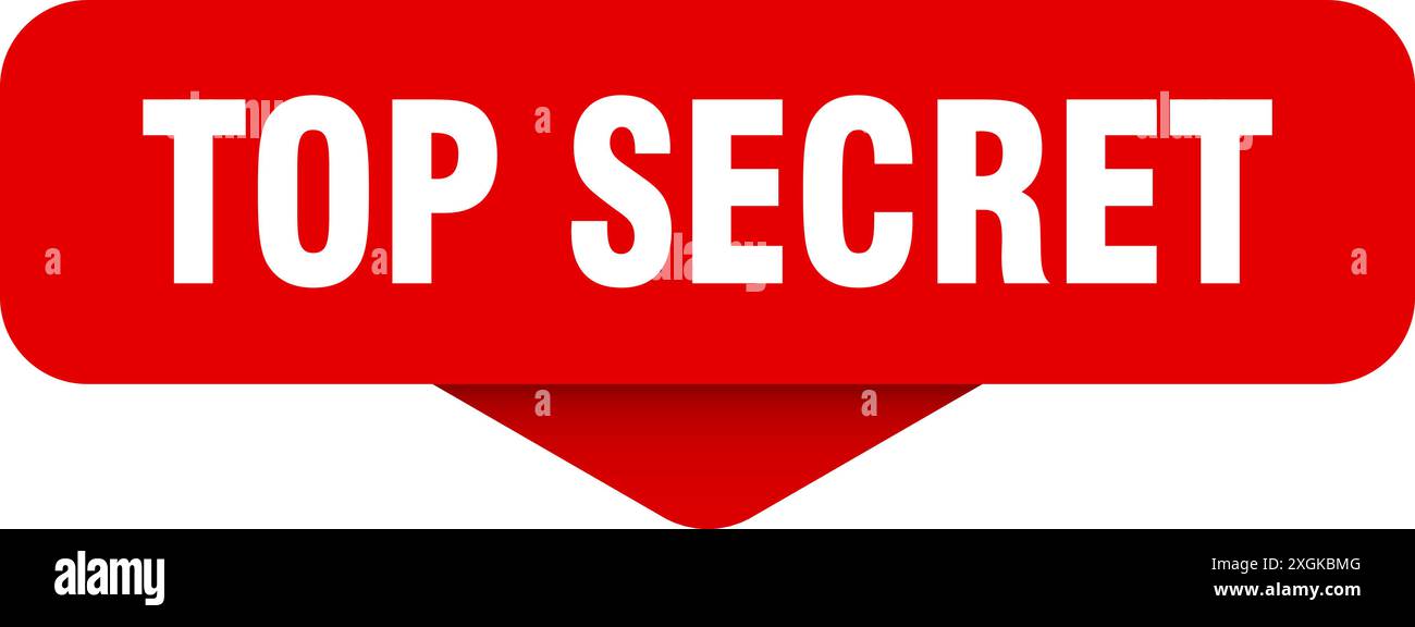 Hidden Sign Rectangle top secret sticker. top secret sign on transparent background ...