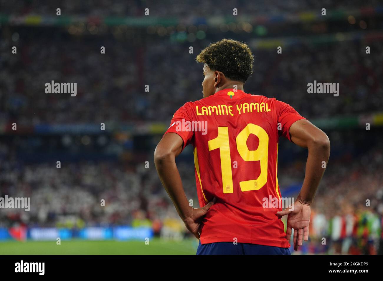 Spain's Lamine Yamal during the UEFA Euro 2024, semi-final match at the