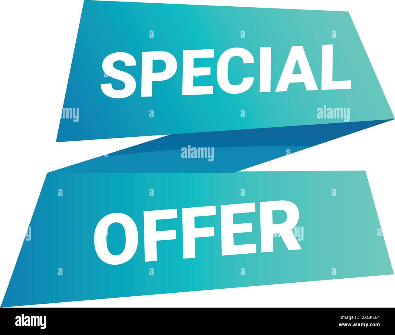 Gradient banner announcing a special offer with discount Stock Vector