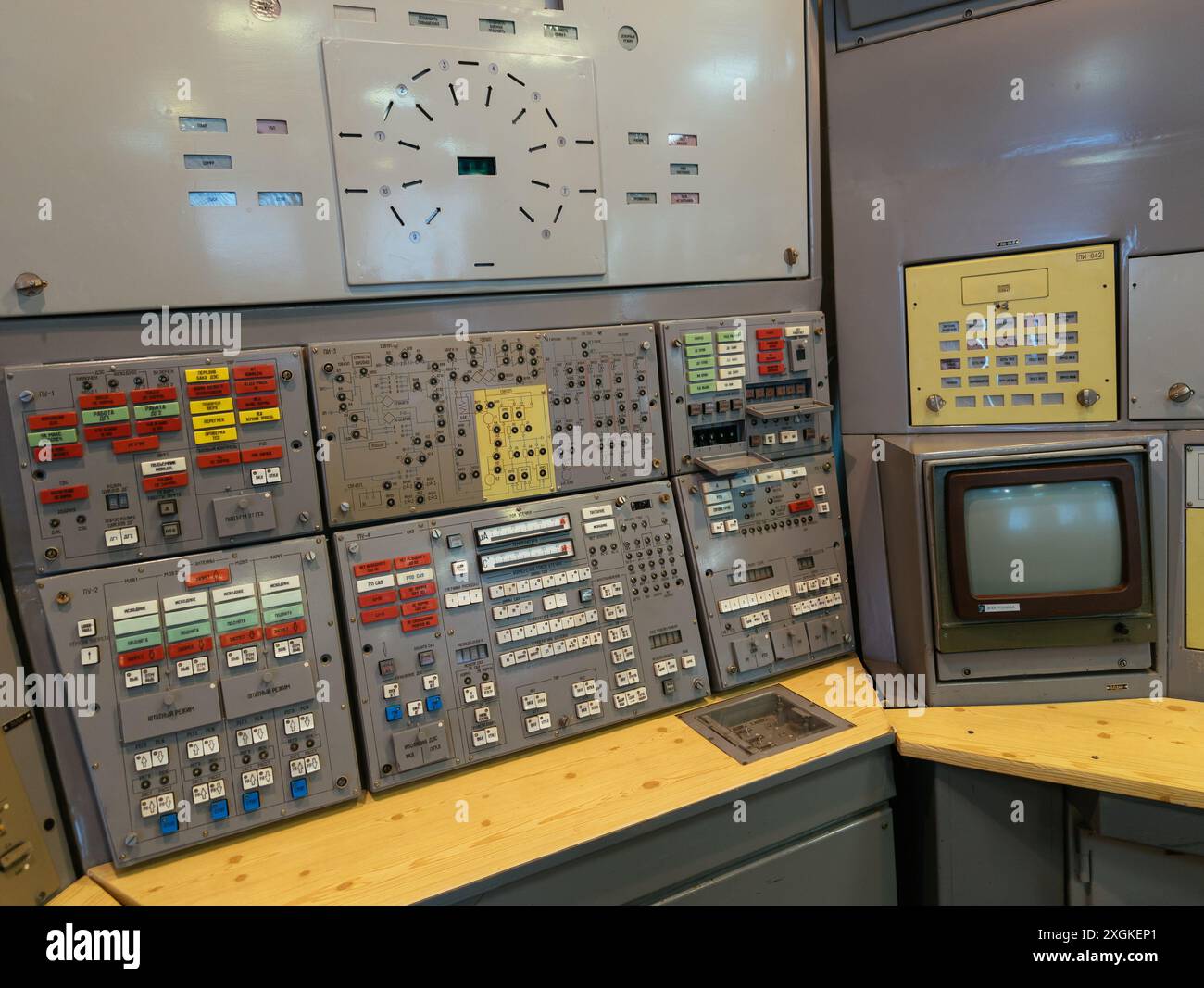 Old control panel of soviet nuclear missile Stock Photo - Alamy