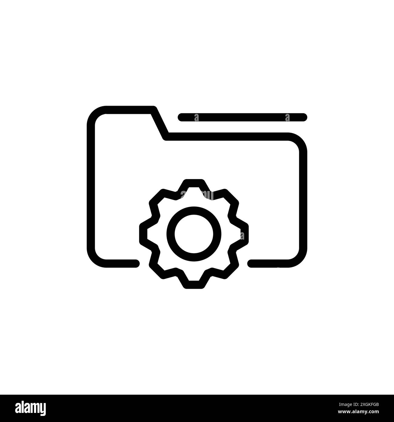 Data management icon logo sign vector outline in black and white color ...