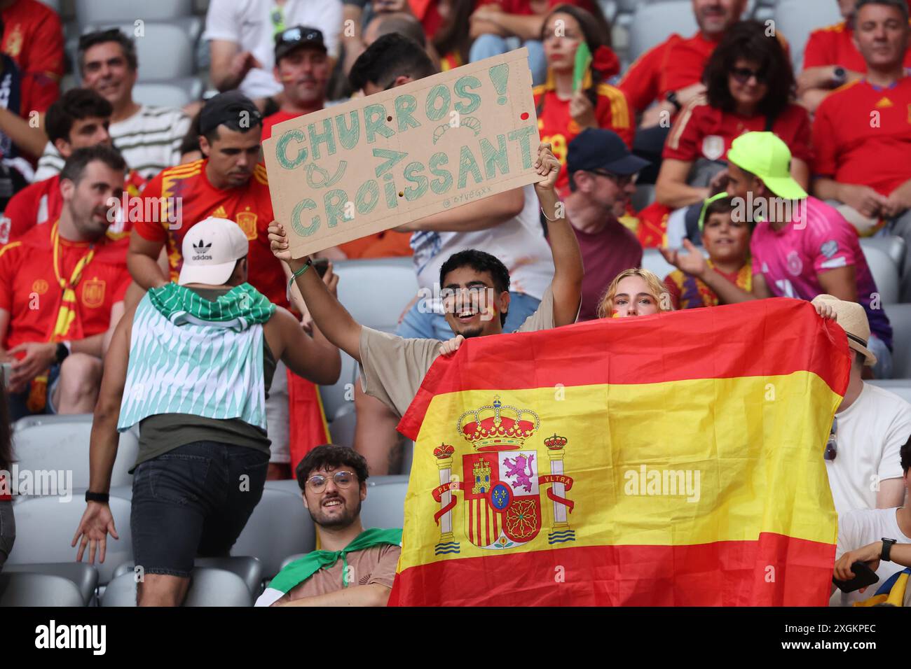 Spain Fans Munich, Germany, 9, July, 2024. Spain Fans during the match between ...