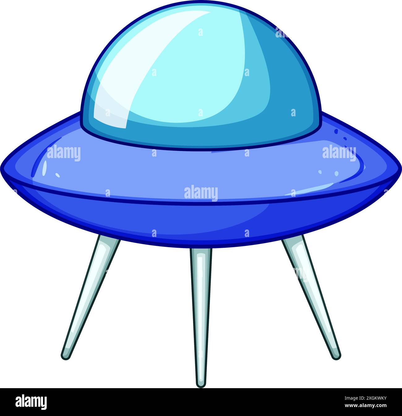 space ufo ship cartoon vector illustration Stock Vector Image & Art - Alamy
