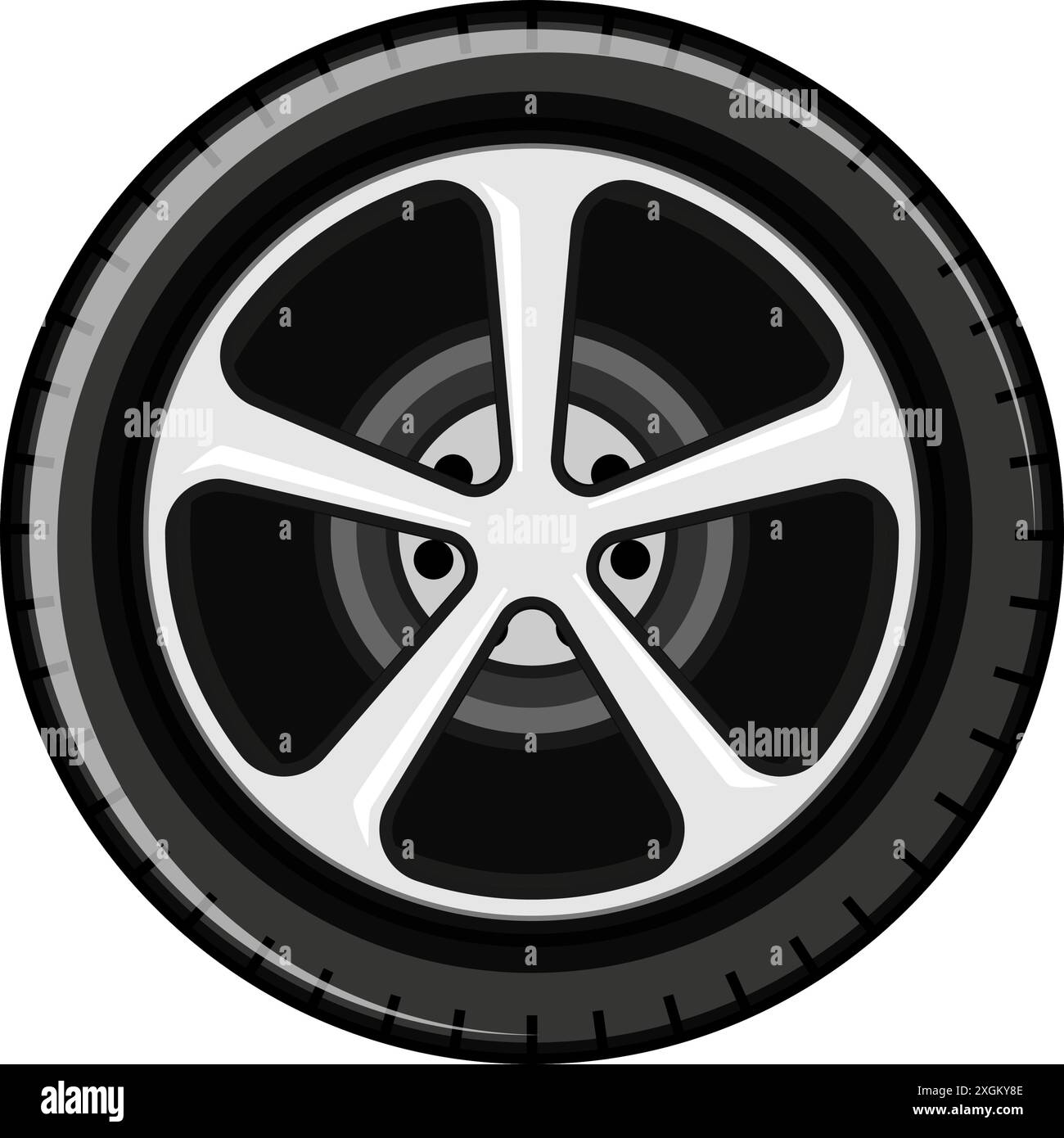 road wheel car cartoon vector illustration Stock Vector Image & Art - Alamy